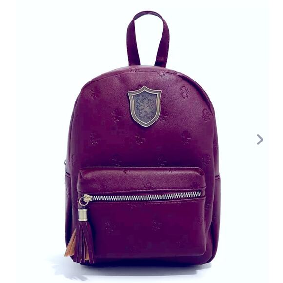 Bioworld Handbags - BIOWORLD Women's Harry Potter Gryffindor Mini Burgundy Backpack NEW